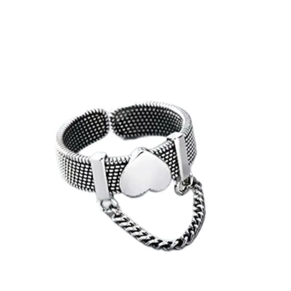 The Unchain My Heart Ring in antiqued Tibetan Silver 925